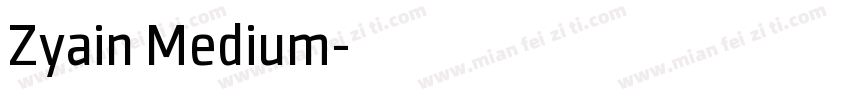 Zyain Medium字体转换